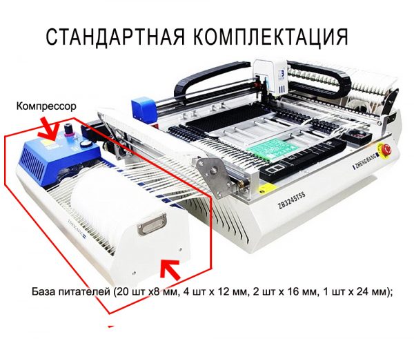 ZB3245TS автоматический установщик компонентов на плату с системой технического зрения на vbobylev.ru