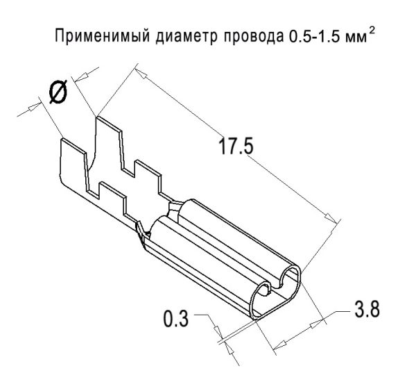 DJ621-D2.8A Пружинная клемма в рулоне 4 тыс. шт.